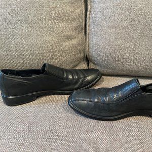 COLE HAAN Mens Black Leather Dress Shoes C08957 UA1 LOAFER Slip On Size 13